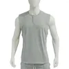 Men's Tank Tops Fashion Breathable Summer Casual Training Vest O-neck Fine Sewing Men T-shirt Streetwear