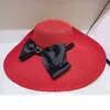 Summer Bowtie Cappello a secchiello a tesa larga Fashion Womens New Fisherman Hats Face Shield Visiera da sole per vacanze turistiche traspirante resistente ai raggi UV