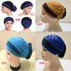 Deux couleurs Hijab musulman avec une fleur tirage sur le chapeau Scarpe islamique Turban Hijab Full Headcover Femmes Headwrap De903