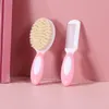 Baby Comb Moft Natural Hair Brush Head Comb Infant Comb Huvud Massager Hårborste Nyfödd Baby Cleaning Brush Baby Care Tool