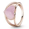 925 Silver Women Fit Pandora Rings Original Heart Crown Fashion Ring Solitaire Pink Swirl Enamel Ocean Frosty Open