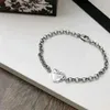 2023 Gujia 925 sterling silver heart-shaped bee vintage style G family fashionable light luxury men's and women's bracelet