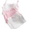 Weste VIDMID Mädchen ärmellose Tanktops Westen Kinder Baumwolle Spitzenkleidung Tanktops Westen Baby Mädchen Tops Kinderbekleidung 4095 01 230625