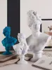 Decorações de jardim Resina Imitação de gesso Escultura de cabeça de personagem Apollo Acessórios modernos para decoração de casa Arte criativa 230621