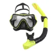 Máscaras de buceo JSJM Máscara de esnórquel profesional Snorkels Gafas Gafas Tubo de natación Conjunto Adulto Unisex 230621