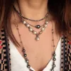 Pendant Necklaces Trendy Vintage Long leather Natural Freshwater Pearl Knotted Necklace Handmade Statement Lariat Jewelry For Man Women 230621