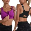 Altri articoli sportivi Reggiseno sportivo Large Size Active Wear Women Gym Push Up Running Yoga Crop Top Fitness Zipper Gilet ad alto impatto Intimo 230621