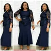 Casual Dresses 2021 Hot Sale African and Turkey Style Plus Size Soce Stitching Dress for Women X0625