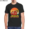 Camisetas masculinas 100 algodão top masculino Jesus Has Your Ba Jiu Jitsu Retro Christian Men TShirt de alta qualidade Oversized T Shirt Mens streetwear J230625