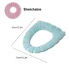 Toilet Seat Covers Bathroom Lid Soft Warm Cover O-shaped Pads Comfortable Thick Water Knitting Commode Mats