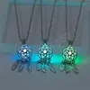 Necklace for Women Creative Fluorite Dream Catcher Luminous Openable Cage Pendant Fashion Women Jewelry