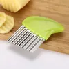 1pc Stainless Steel Potato Cutter, French Fries Cut, Potato Wave Knife, Kitchen Gadgets, Corrugated Knife, Kitchen Tool