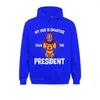 Sweats à capuche pour hommes Dog Is Smarter Than The President Anti-President Rife Sweats pour hommes à manches longues Slim Fit Hoods Jour de Noël