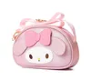 New fashion Pink White Melody Cinnamo roll PU One Shoulder Bag Girl Cute Soft Accessories Messager Bag With Zipper