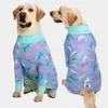 Rompers High Elasticity Pure Cotton Kvinnlig manlig stor hund Onesie Pyjamas Antihair Borttagningskläder för hundar Labrador Jumpsuitdräkt