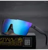 Solglasögon speglade värmevåg Polariserade linsmän sportglasögon UV400 -skydd med fall HW03