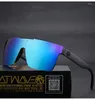 Gafas de sol Espejo Ola de calor Lente polarizada Hombres Gafas deportivas Protección Uv400 con estuche HW03