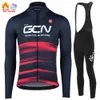 Cykeltröja sätter Raudax GCN Team Men's Racing Cycling Suits Winter Warm Fleece Jersey Set Triathlon Mountian Long Semes Cycling Clothing 230621