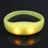 Feestdecoratie LED-siliconen Glow-armband Glow-armband Boosting Props Concert Glow-pols