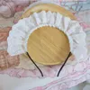 Fournitures de fête Lolita à volants dentelle bandeau doux gothique français femme de chambre bandeau Anime Cosplay Costume cheveux cerceau B2366