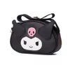 Nouveau populaire noir rose blanc mélodie PU un sac à bandoulière fille mignon doux accessoires sac de Messager avec fermeture éclair