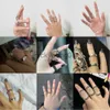 Band Ringe Gothic Knuckle Ringe Für Frauen Metall Biegsamen Finger Ring Party Hip Hop Punk Ring Vintage-Schmuck Bague Geschenk x0625