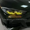 Lampe de phares avant de voiture pour BMW série 4 M4 425I CSL 4Series DRL i4 G22 G23 G26 Golden Eye lumière du jour citron jaune série 4 belles lampes LED accessoires feux avant de voiture lampes