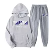 Men's T Shirts 2023 Brand TRAPSTAR Printed Sportswear Men 15 Colors Warm Two Pieces Set Loose Hoodie Sweatshirt Pants Jogging Design of motion 689ess