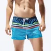 Mutande Intimo uomo Slip a righe Uomo Costumi da bagno da spiaggia Poliestere Costume da bagno traspirante Pantaloni Slim Wear Stripe Printing W330