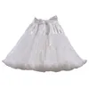 Gonne Carolilly Donna S Elastico in vita Sottoveste in tulle Tutu Party Gonna da ballo cosplay gonfia multistrato (blu taglia unica)