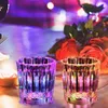 Im Dunkeln leuchtende Partybecher mit LED-Beleuchtung, Mini-Tischdekoration aus klarem Acryl für Nachtclub-Partygeschenke, Partyzubehör, Geburtstag