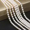 Beads Natural Freshwater White Rice Pearl Beaded DIY Elegant Charm Necklace Bracelet Jewelry Accessories Party Exquisite Gift Making