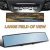 Acessórios interiores 300mm espelho retrovisor de carro antirreflexo vidro curvo azul ângulo cego retrovisor automotivo