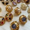 Boucles d'oreilles Vintage élégant perle géométrique cristal gouttes huile boucle d'oreille pour femmes fille fête voyage bijoux cadeaux 2023