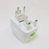 200 st/parti allt i en världs universal AC Power Converter Adapter International Travel Adapter Plug EU US UK Extension av DHL/FedEx/UPS