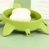 New Turtles Shape Soap Box Drain Soap Holder Box Bathroom Shower Soap Holder Sponge Storage Plate Tray Bathroom Supplies Gadge