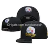 Ball Caps Hurtowe wszystkie drużyny projektant Hats Baskball Snapback unisex haft haft futbol zamknięta siatka flex czapka hip hop s dhfxp