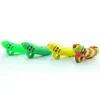 Accessoires de fumer mignons de banane de pipe de silicone de catégorie comestible avec le bol en métal 4.3inch pour fumer le tabac d'herbe sèche