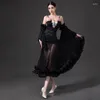 Stage Wear Fairy Rose Ballroom Dance Dress Women Prom Waltz Performance Costume Adult Competition Dresses BL10338