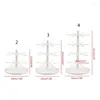 Smyckespåsar 2/3/4-ters plasthalsband örhänge Holder Tray Tower Tree Organizer 40 GB