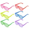 6pcs Shutter Shades okulary Shutter Okulary przeciwsłoneczne Neonowe kolory migawki okulary za lata 80. 90. retro favors disco urodzinowe dekoracje urodzinowe