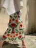 Юбки 2023 Плиссированная складка Винтагетво-штука набор корейцев для женской одежды для модной одежды Стрим-подсадка