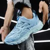 Womens Mens Casual Clunky Sneakers Blue Green Orange Running Shoes Fashion Trainers Neon Green Light Blue