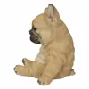 Oggetti decorativi Figurine Sleepy Bulldog francese Puppy Statue Resina Prato Scultura Super Cute Garden Yard Decor CLH 230625