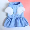 Dog Apparel Angel Wings Pet Puppy Dress Trackable Dog Summer Dresses Cat Skirt Pet Clothing Puppy Cat Princess Apparel Cute Puppy Clothes 230625