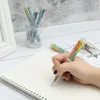 Pcs Creative Six Color Ball Point Pen School Office Supply Gift Stationery Papelaria Escolar Wholesale