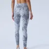 Pantalon actif Vnazvnasi Impression Leggings De Sport Femmes Double Face Tie-Dye Yoga Taille Haute Sportswear Gym Fitness Tenues Extensibles