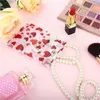 Gift Wrap 100pcs Valentine'S Day Heart Mesh Bags Drawstring Pouches For Jewelry Bracelets Packing Candy Party Favor Storage Pouch