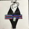 O-Wit Dames Bikini Badpak Geweven Lace Up Ondergoed Beste kwaliteit met stofzak