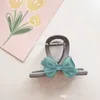 süßer pastoraler Stil doppelseitiger Bogen für Kinder süße Mädchen Acrylgippe Clip Ponytail Clip vertikaler Kinder Bowknot Hair Accessoires b417